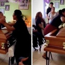 Mulheres descobrem que namoravam o mesmo homem e brigam em funeral - Redes sociais