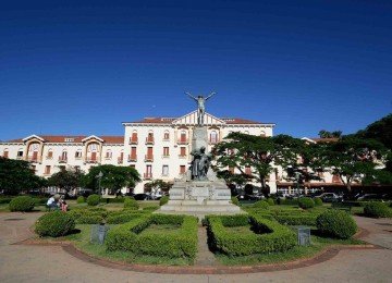 Grande Hotel de Po&ccedil;os de Caldas foi inaugurado em 1930; o Cassino abriu as portas ao p&uacute;blico no ano seguinte
     -  (crédito: Gil Leonardi/Imprensa MG/Divulga&ccedil;&atilde;o)