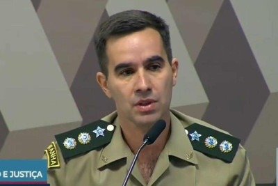 Oficial do Exército defendeu a pensão para dependentes de militares  -  (crédito: Reprodução/TV Senado)