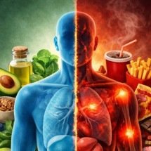 O que você come pode inflamar seu corpo; entenda - imagem gerada por i.a 