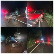 Carro com sete ocupantes colide e deixa três crianças em estado grave em MG - PMRv/Reprodução