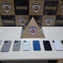 Dupla de BH e Betim percorre 500 km para furtar dez iPhones em show no ES - PMMG/Reprodução