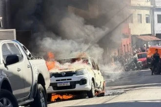 As causas do incêndio ainda não foram informadas -  (crédito: Reprodução/CBMMG)