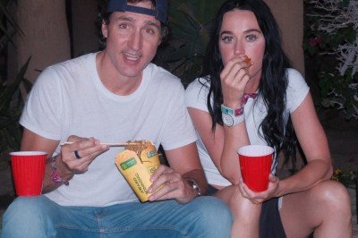 Katy Perry e Justin Trudeau, ex-primeiro-ministro do Canadá, namoram há cerca de cinco meses -  (crédito: Redes Sociais/Reprodução)