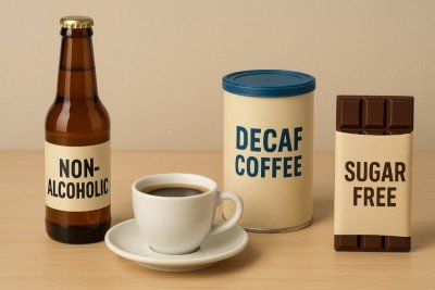 Em busca de hábitos mais saudáveis, muitas pessoas optam por produtos considerados “light”, como bebidas sem álcool ou doces sem açúcar. Ainda assim, esses itens nem sempre eliminam totalmente possíveis riscos à saúde.
 -  (crédito: Imagem gerada por i.a )