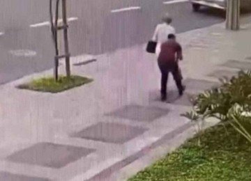 Câmera de segurança flagrou ação criminosa -  (crédito: Reprodução)