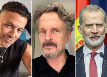 Os cantores Alejandro Sanz e Miguel Bosé foram citados em livro como ex-amantes do rei da Espanha, Felipe VI -  (crédito: Redes sociais)