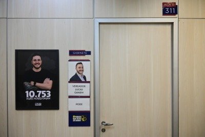 Vereador Lucas Ganem, agora no MDB, pode retornar à Câmara na próxima semana após licença de quatro meses      -  (crédito: Leandro Couri/EM/D.A.Press)