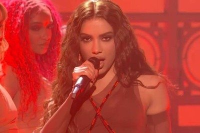 Anitta fez duas apresentações durante o 'Saturday night live' -  (crédito: SNL / reprodução)