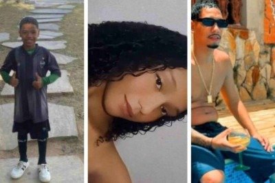 Heitor Felipe, Laysa Emanuele e Felipe Moreira Lima morreram durante uma festa de aniversário -  (crédito: Redes Sociais/Reprodução)