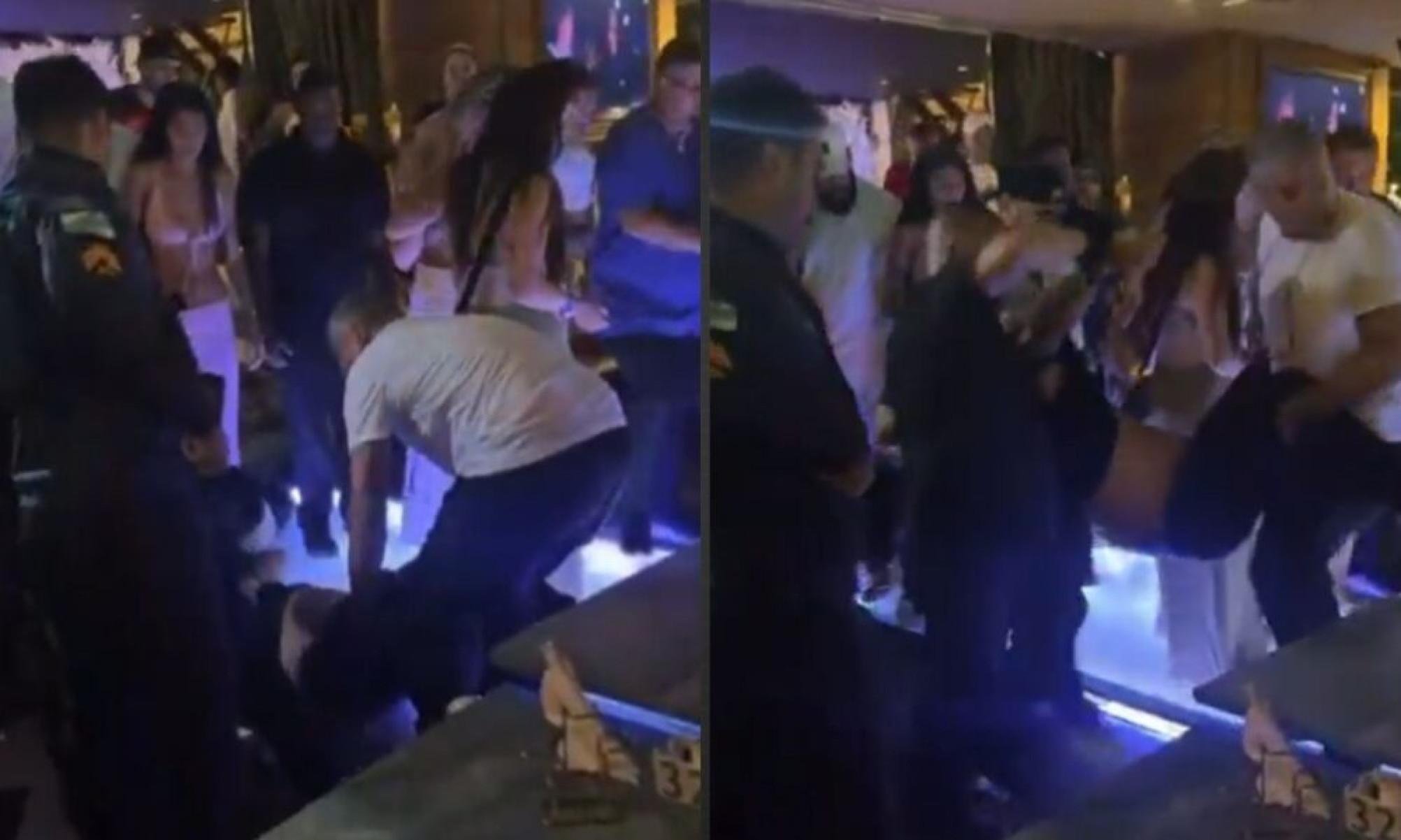 Vídeo: homem é morto a tiro em restaurante na Barra da Tijuca após briga -  (crédito: Tupi)