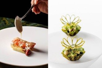 O Tuju e o Evvai, ambos em São Paulo, foram os únicos restaurantes brasileiros premiados com três estrelas Michelin na última cerimônia do Guia -  (crédito: Tuju/Reprodução Instagram e Evvai/Reprodução Instagram )