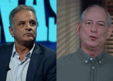 Aécio Neves e Ciro Gomes -  (crédito: Túlio Santos/EM/D.A.Press e Reprodução/Redes Sociais)