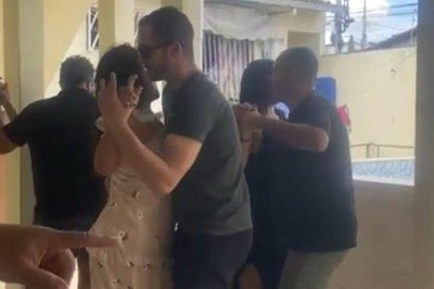 Videos da festa em casa de apoio a pacientes e m tratamento de câncer viralizaram -  (crédito: redes sociais/divulgaçao)