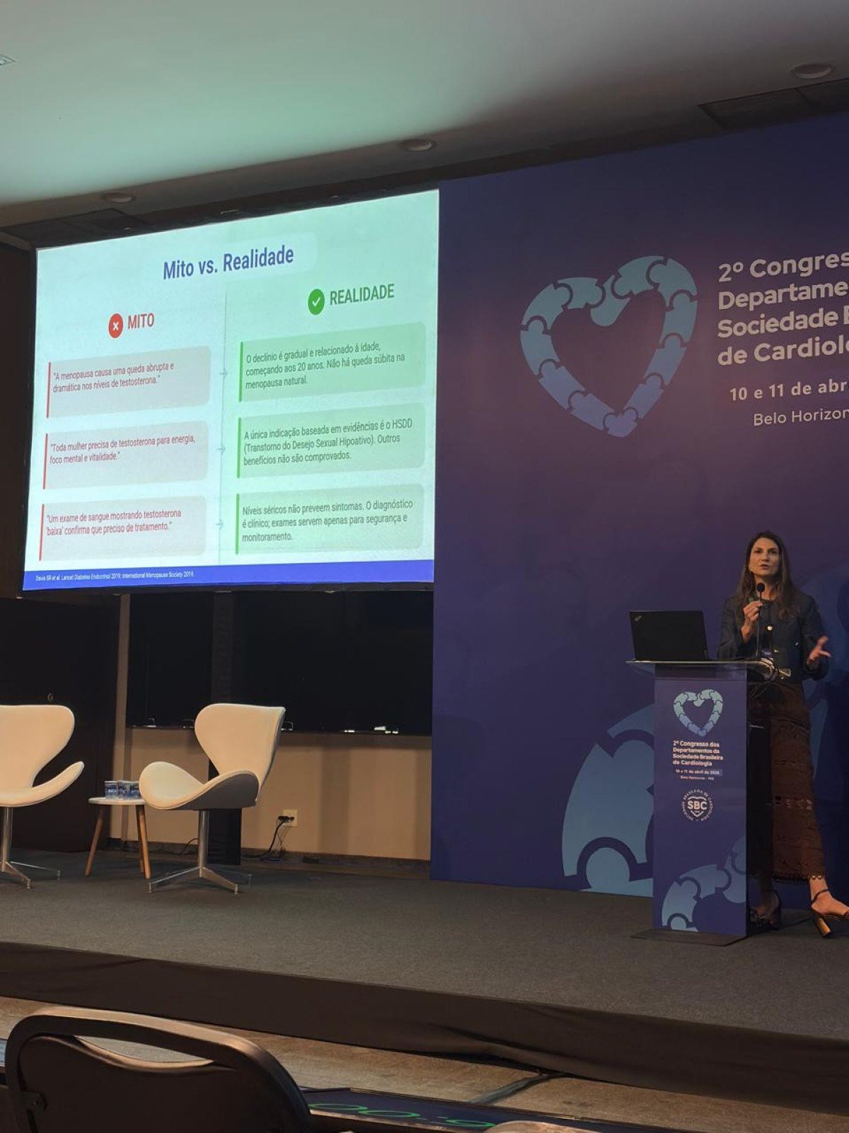 Sociedade de cardiologia; implante hormonal