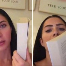 Jade Picon compra livro pela capa, mas desiste de ler; saiba o motivo - Redes Sociais