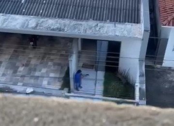 O crime ocorreu em Par&aacute; de Minas e foi filmado por uma testemunha -  (crédito: Reprodu&ccedil;&atilde;o redes sociais)