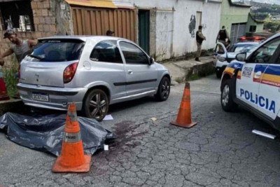 Crime aconteceu no último 21 de março no Bairro Olaria, região do Barreiro -  (crédito: Instagram @tvbarreironews/Reprodução)