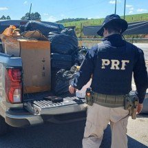 Caminhonete de prefeitura de MG é apreendida com mercadorias estrangeiras  - PRF/divulgação