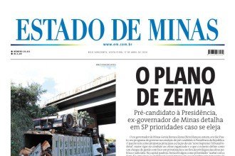 Capa impressa do Estado de Minas de 17/4/2026