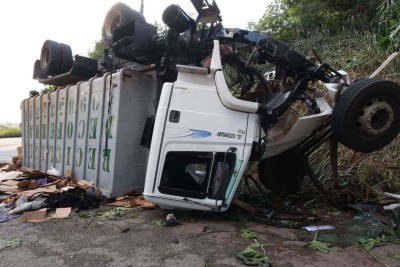 O acidente ocorreu no inicio da tarde desta quinta-feira (16/4) -  (crédito: Marcos Vieira/EM/D.A.Press)