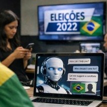 Chatbots de IA geram preocupação de influência antes das eleições brasileiras - imagem gerada por IA/acervo Estado de Minas