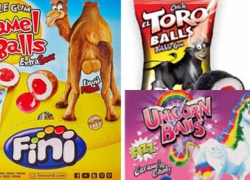 Camell Balls, Toro Balls e Unicorn Balls tiveram as vendas suspensas pelo Procon-MG -  (crédito: Amazon/ Reprodução - Jujubs at Cholates / Reprodução - Amazon/ Reprodução)