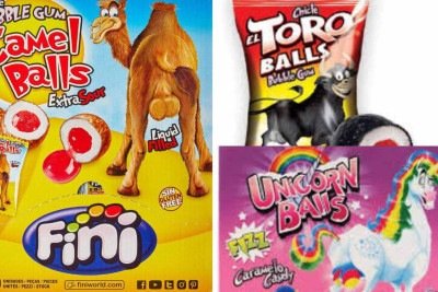 Camell Balls, Toro Balls e Unicorn Balls tiveram as vendas suspensas pelo Procon-MG -  (crédito: Amazon/ Reprodução - Jujubs at Cholates / Reprodução - Amazon/ Reprodução)