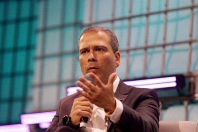 Paulo Henrique Costa, então presidente do Banco de Brasília, participa do Web Summit, uma conferência de tecnologia, no Rio de Janeiro, Brasil, 29 de abril de 2025 -  (crédito: Reuters/Folhapress)