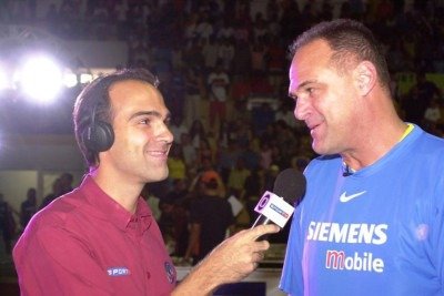 'Meu maior ídolo! Minha maior referência! Descanse em paz', escreveu Tadeu Schmidt em publicação no Instagram. -  (crédito: Reprodução/Redes sociais)