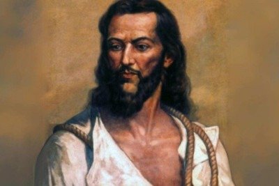 Tiradentes, líder da Inconfidência Mineira, cuja figura se tornou mártir e símbolo da luta pela independência do Brasil -  (crédito: Museu Paulista / USP)