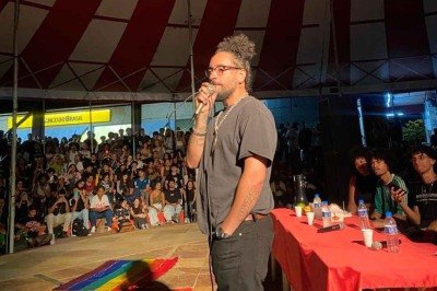 FBC participou de evento promovido pelo Clube do Disco na Praça de Serviços da UFMG -  (crédito: Sophia Gomes/divulgação)