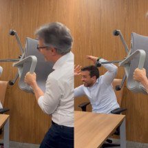 Zema relembra episódio da cadeirada e brinca com Marçal: "Olha a cadeira" - /REDES SOCIAIS/REPRODUÇÃO