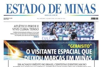 Confira a capa do Estado de Minas do dia 20/04/2026