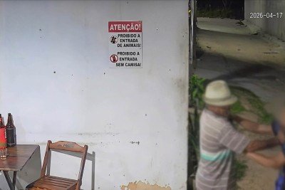 Homem de 58 anos foi esfaqueado e morto por suspeito, de 25, em um bar de Esmeraldas, na Região Metropolitana de Belo Horizonte -  (crédito: Redes Sociais/Reprodução)