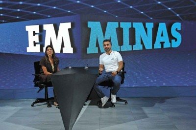 Carolina Saraiva recebeu Leo Paixão no estúdio do 'EM Minas';  na entrevista, ele contou que abrirá um restaurante japonês -  (crédito: jair amaral/em/d.a.press)