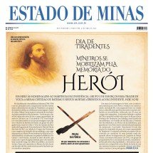 Confira a capa do Estado de Minas do dia 21/04/2026