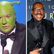 Shrek na vida real: Mike Myers surge de ogro para homenagear Eddie Murphy - AFI Life Achievement Awards