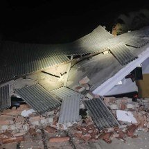 MG: desabamento de casa em São João del-Rei é confundido com incêndio; veja - Divulgação/CBMMG