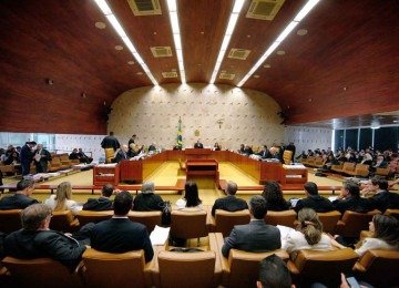 Plenário do Supremo Tribunal Federal: ministros têm protagonismo político
 -  (crédito: Rosinei Coutinho/SCO/STF – 13/2/19)