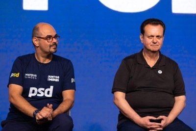 Mateus Simões e Gilberto Kassab -  (crédito: REPRODUÇÃO/PSD)