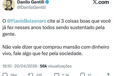 A publica&ccedil;&atilde;o do humorista foi feita &agrave;s 18h10 desta segunda. At&eacute; as 19h30, o senador n&atilde;o havia respondido ao post -  (crédito: Reprodu&ccedil;&atilde;o X)