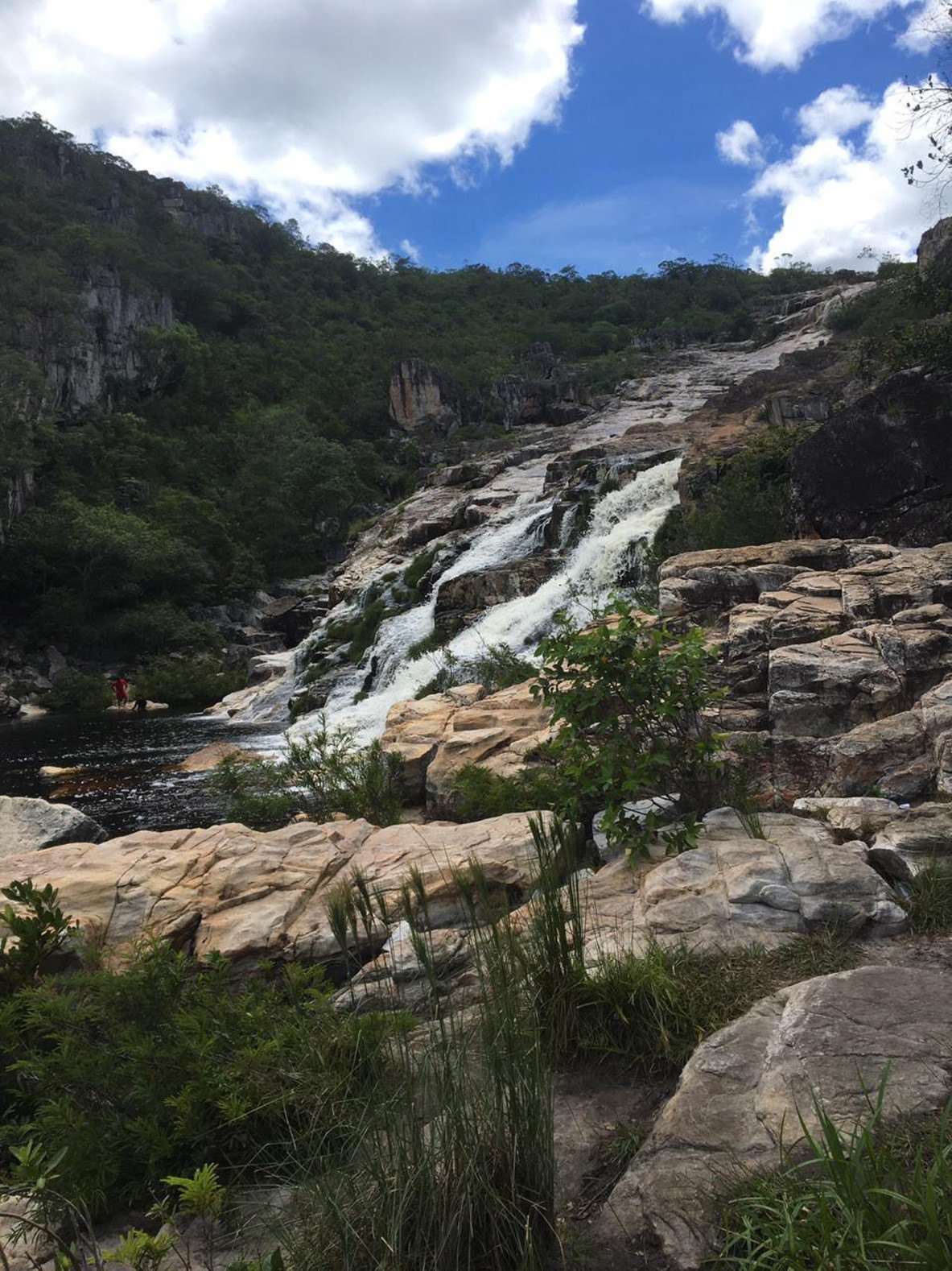 Cachoeira no distrito de Curimata&iacute;, no Norte de Minas