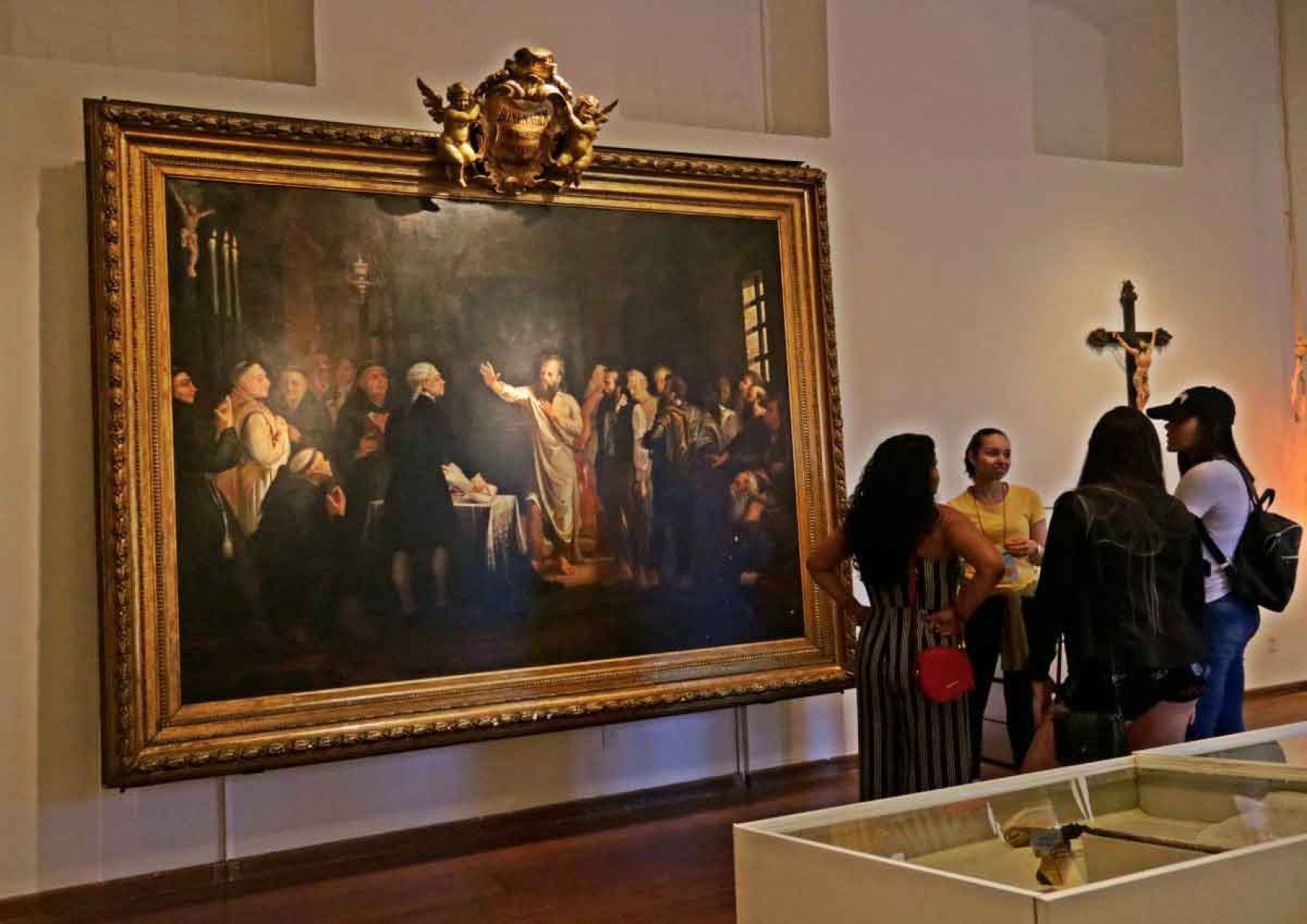 A tela "Leitura da senten&ccedil;a de Tiradentes", exposta no Museu da Inconfid&ecirc;ncia, em Ouro Preto: mineiro foi v&iacute;tima do endurecimento do reinado da rainha Dona Maria I com as col&ocirc;nias