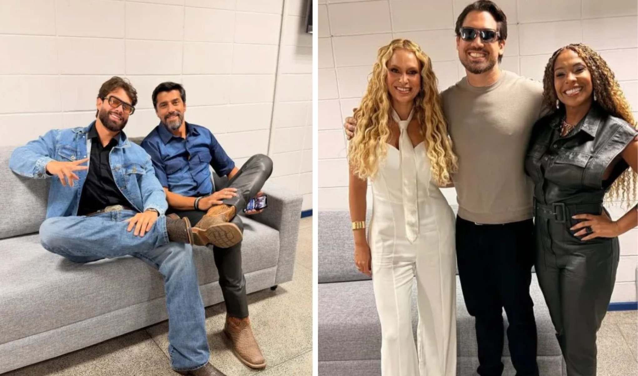 Paulo e Alberto Cowboy; Sarah Andrade, Brígido e Sol Vega