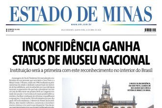 Confira a capa do Estado de Minas do dia 22/04/2026