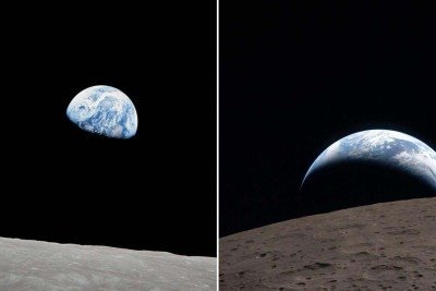 Foto tirada pela tripulação da missão Artemis 2 durante um sobrevoo de sete horas ao redor da Lua -  (crédito: NASA)