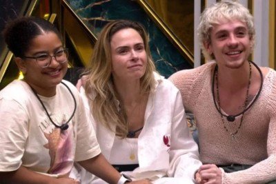 Milena, Ana Paula e Juliano disputam prêmio de R$ 5,44 milhões no BBB 26 -  (crédito: Reprodução / TV Globo)