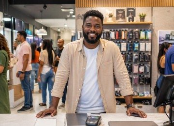 Empreendedores negros são hoje maioria no Brasil, mas ainda há problemas -  (crédito: imagem gerada por IA/acervo Estado de Minas)