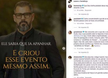 Juliano Cazarr&eacute; recebe cr&iacute;ticas depois de anunciar evento somente para homens -  (crédito: Redes Sociais/Reprodu&ccedil;&atilde;o)